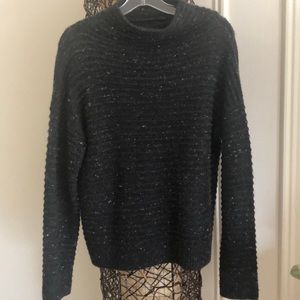 Madewell Belmont Mock Neck Sweater (Charcoal Grey)